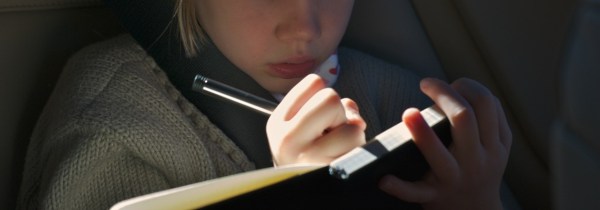Writing - Girl in Car